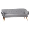 3-sed Chesterfield šedý NOSEL