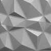 3D Stříbrný panel Diamant 50x50 cm