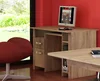 AKIVIDU Studentský PC stůl – matný craft zlatý/tobacco