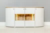 ANISE 4D komoda, 180×90×44 cm, světle šedá a dub coast evoke
