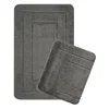 Antracitové koupelnové předložky sada 2ks 50x80 cm