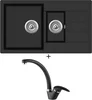 Aquastone LAGO 70 a AQ 2861 - Černá metalická sada