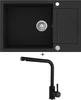 Aquastone QUADRA 80 a AQ 4581 Černá Metalická