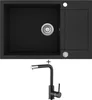 Aquastone QUADRA 80 a AQ 5581 Černá Metalická