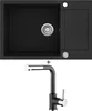 Aquastone QUADRA 80 a AQ 5591 v černé metalické