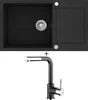 Aquastone QUADRA 90 a AQ 5591 Černá Metalická
