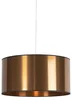 Art Deco závěsné svítidlo s bílým stínidlem 50 cm