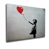 Banksy obraz se srdcem na plátně 50×70 cm