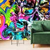 Barevná Mistrovská Lebka – Tapeta pro Moderní Domov