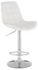 Barová židle Paris s moderním designem a stříbrným detailsem
