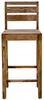 Barová židle z indického palisandru - 45x110x45 cm Super natural
