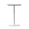 Barový stůl Harlej, dub/bílá, MDF/kov, průměr 60 cm