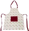 Bavlněná vánoční kuchyňská zástěra s peněčky