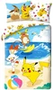 Bavlněné ložní povlečení Pokémoni na pláži 140x200/70x90 cm