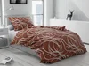 Bavlněné povlečení Aromis hnědé s hotelovou kapsou 70x90/140x220 cm