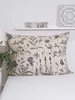 Bavlněný povlak na polštář Herbář béžový 70 × 90 cm