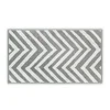 Bavlněný ručník Chevron 33x33 cm šedo-bílý