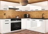 Belini Kuchyňská Linka 360 cm Bílý Lesk s Pracovní Deskou Lidiauniqa2