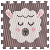 Beránková podlaha Minideckfloor tmavě hnědá