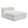 Béžová čalouněná postel s úložným prostorem 160x200 cm Thessa Pillow