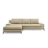 Béžová rozkládací rohová pohovka Windsor & Co Sofas Planet, levý roh