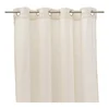 Béžová záclona s lenovou příměsí 140x260 cm