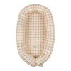 Béžové dětské hnízdečko Camel Check od Malomi Kids