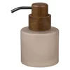 Béžový skleněný dávkovač mýdla 310 ml