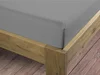 Bierbaum saténové prostěradlo Platin 140x200 cm