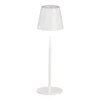 Bílá LED stolní lampa s kovovým stínidlem Viletto