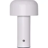 Bílá LED stolní lampička Bobby