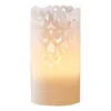 Bílá LED vosková svíčka Star Trading Clary 15 cm