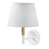 Bílá nástěnná lampa Kave Home Moskov
