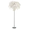 Bílá stojací lampa Trio Leavy 180 cm