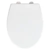 Bílé nerezové WC sedátko Wenko Vorno