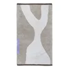 Bílo-béžový bavlněný koberec Figura 50x80 cm