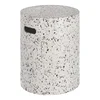 Bílý betonový odkládací stolek Kave Home Jenell, 35 cm