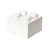 Bílý čtvercový úložný box LEGO®