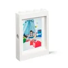 Bílý LEGO styl rámeček na fotky 19,3x26,8 cm