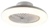 Bílý stropní ventilátor s LED osvětlením 55,5 cm