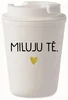Bílý termohrnek 300 ml s nápisem MILUJU TĚ.