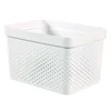 Bílý úložný box Curver Infinity Dots 17 l