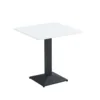 Bistro stůl RINALDO Typ 1 – 70×70 cm, bílá/černá