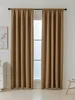 Blackout závěsy Elias hnědá 2 ks 140×160 cm