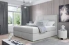 Boxspring BARBARIO 07 180×200 cm – světle šedá látka