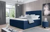 Boxspring BARBARIO 14 180×200 modrá látka