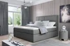 Boxspring BARBARIO 20 140x200 tmavě šedá látka