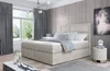 Boxspring BARBARIO 23 140x200 cm – středně šedá látka