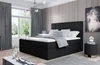 Boxspring BARBARIO 24 140x200 cm – černá látka