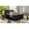 Boxspring HIRSUTA 05 140x200 cm černá ekokůže